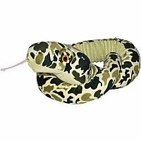 Green Camo Snake Stuffed Animal - 54"