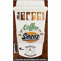 COFFEE SCENTED PENS SET OF 6