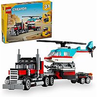 LEGO FLATBED TRUCK/HELICOPTER
