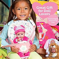 PINK BLOOMS BABY SNUGGLE CARRIAGE
