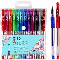 IHA 12 GLITTER GEL PENS