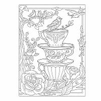 Creative Haven Birds and Blossoms Coloring Book