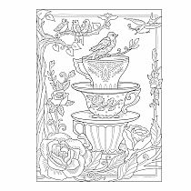 Creative Haven Birds and Blossoms Coloring Book