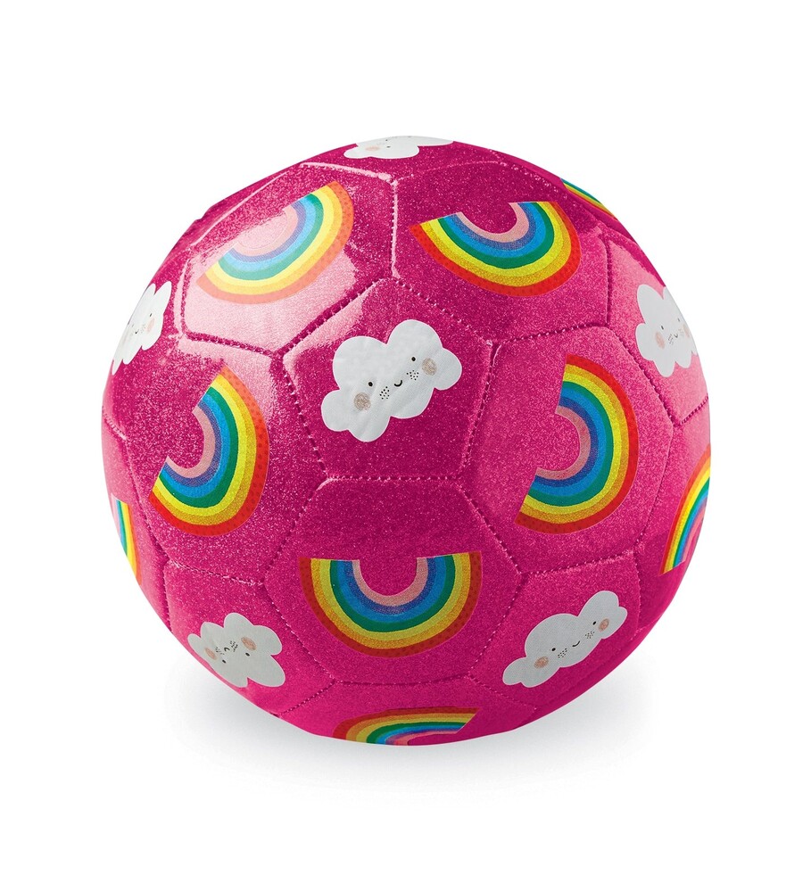 SOCCER BALL RAINBOW GLITTER
