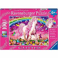 Horse Dream Glitter Puzzle 100 Piece