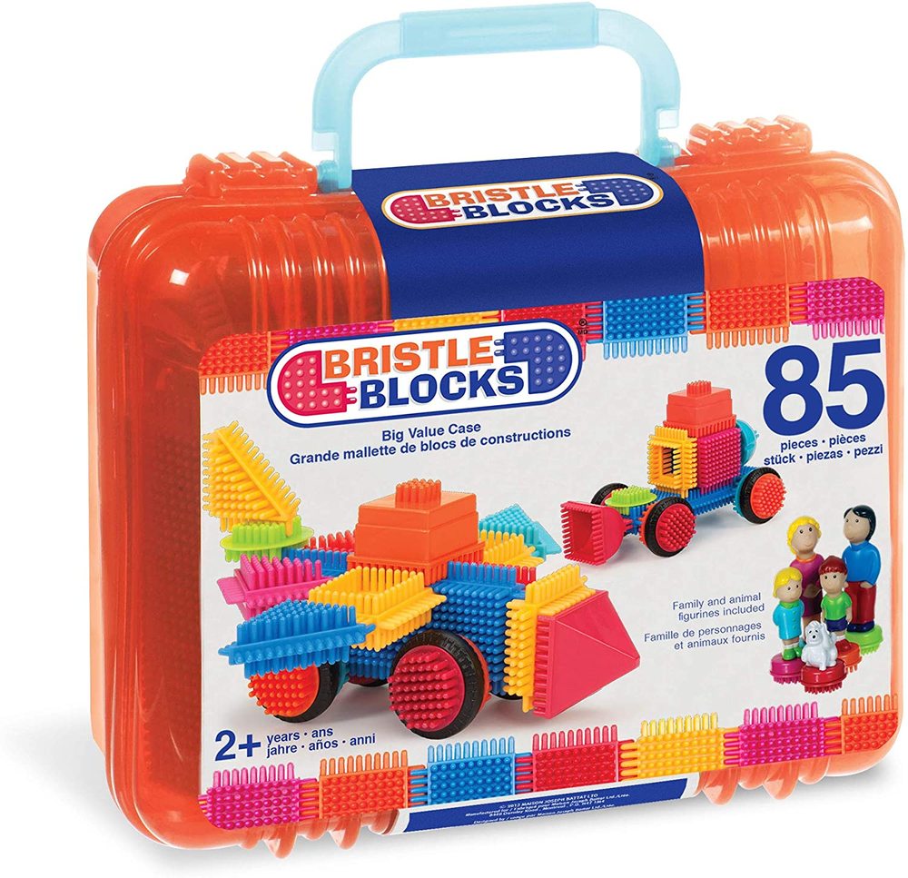 BRISTLE BLOCKS 85 PC CARRY CASE Over the Rainbow