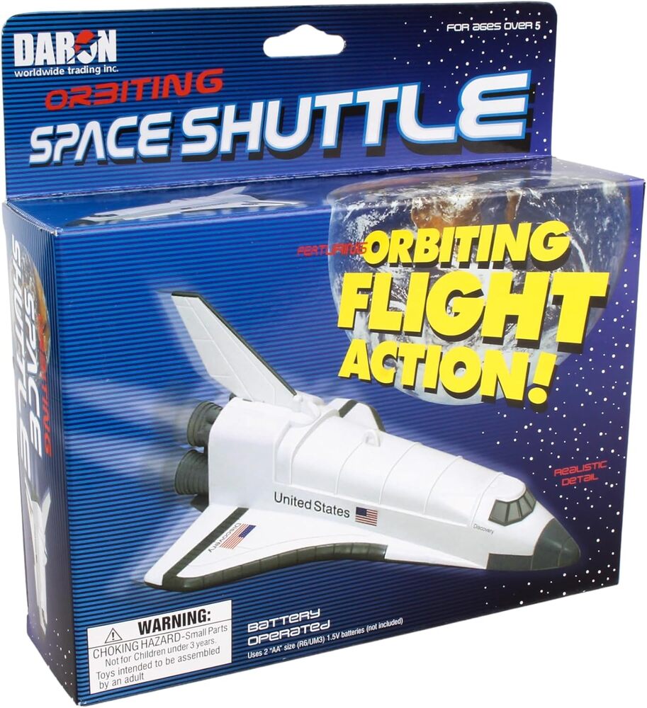 FLYING SPACE SHUTTLE ON STRING