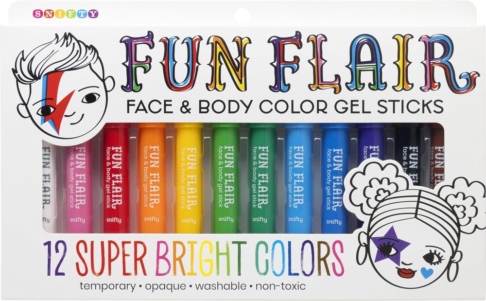 FUN FLAIR FACE/BODY GEL STICKS