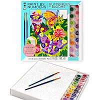 PAINT BY # BUTTERFLIES BLOOMS
