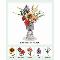 WOODEN PUZZLE FLOWER BOUQUET