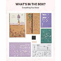 MODERN WOODEN PUZZLE LILAC
