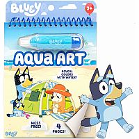 BLUEY AQUA ART