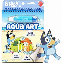 BLUEY AQUA ART