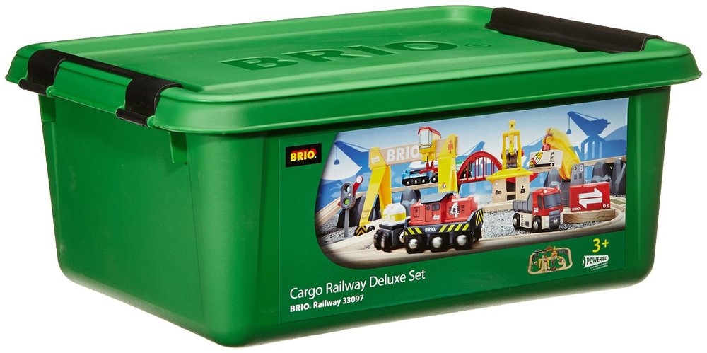 brio world cargo railway deluxe set