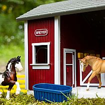 Stablemates Red Stable Set with Two Horses