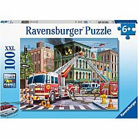 FIRE TRUCK RESCUE 100PC PUZ