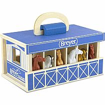 BREYER WOOD STABLE CARRY CASE