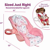 PINK BLOOMS CAR SEAT CARRIER