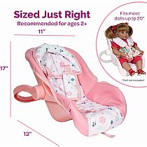 PINK BLOOMS CAR SEAT CARRIER