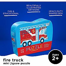 Crocodile Creek Fire Truck 12 Piece Jigsaw Puzzle