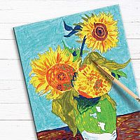Paint by Number Sunflowers