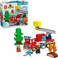 DUPLO FIRE TRUCK W HOSE/FIRE