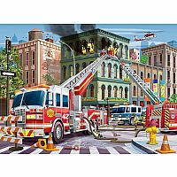 FIRE TRUCK RESCUE 100PC PUZ