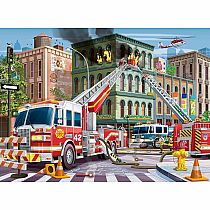 FIRE TRUCK RESCUE 100PC PUZ
