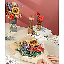 WOODEN PUZZLE FLOWER BOUQUET