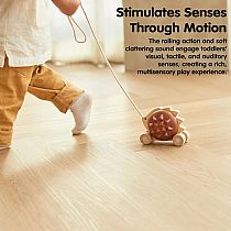 PULL ALONG HEDGEHOG BROWN