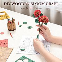 WOODEN PUZZLE RED CAMELIA