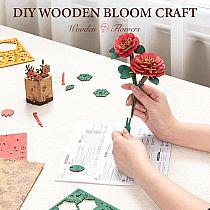 WOODEN PUZZLE RED CAMELIA