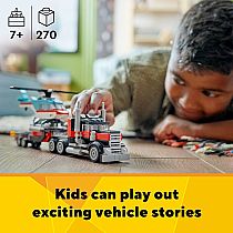 LEGO FLATBED TRUCK/HELICOPTER