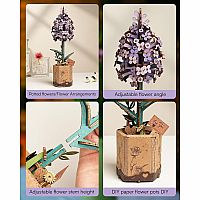 MODERN WOODEN PUZZLE LILAC