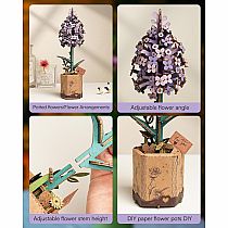 MODERN WOODEN PUZZLE LILAC