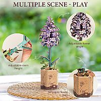 MODERN WOODEN PUZZLE LILAC