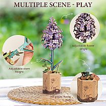 MODERN WOODEN PUZZLE LILAC