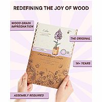 MODERN WOODEN PUZZLE LILAC