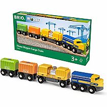 BRIO THREE WAGON CARGO TRAIN