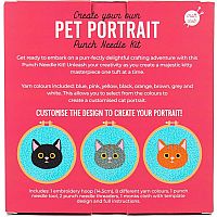 PUNCH NEEDLE KIT CAT