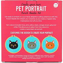 PUNCH NEEDLE KIT CAT