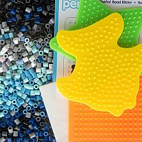 PERLER SHARKS FUSED BEAD KIT