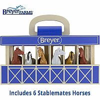 BREYER WOOD STABLE CARRY CASE