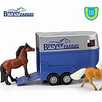 BREYER LAND ROVER & TRAILER