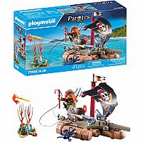 PM PIRATE RAFT WITH TREASURE