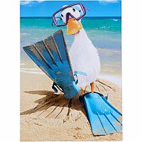 DUCK WITH SCUBA MASK CARD