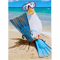 DUCK WITH SCUBA MASK CARD