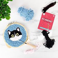 PUNCH NEEDLE KIT CAT