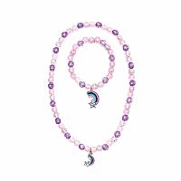 PURPLE RAINBOW NECKLACE/BRACELET