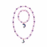 PURPLE RAINBOW NECKLACE/BRACELET